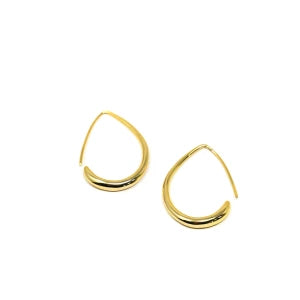 The Sis Kiss Tear Drop Hoop Earrings