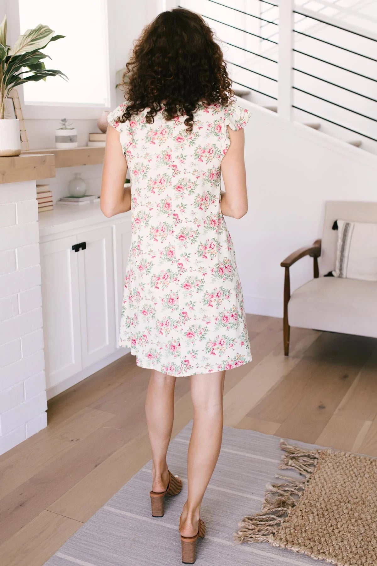 Floral Finds Flutter Sleeve Dress