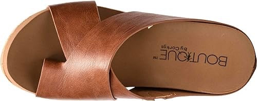 The Tidbit Slide On Wedge Sandal in bourbon