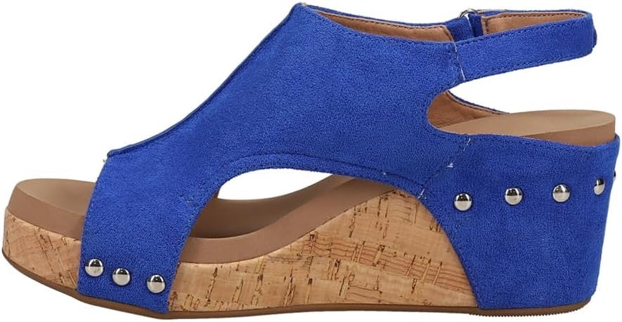 Corkys Carley Wedge Sandal - Electric Blue